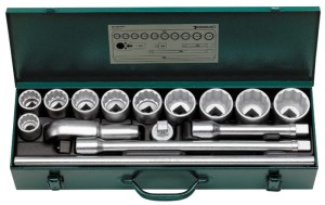 Zestaw narzędzi 3/4" calow.15-el.w metalowej walizce (10 nasadek 11/16"-17/8"+5 akcesoriów) Stahlwille 96054101