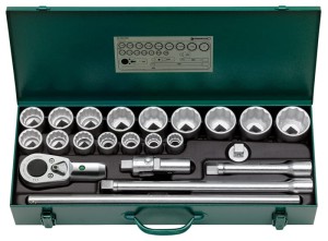 Zestaw narzędzi 3/4" calow.22-el.w metalowej walizce (16 nasadek 7/8"-2"+6 akcesoriów) Stahlwille 96054103