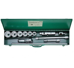 Zestaw narzędzi 1" 12-el.w metalowej walizce (6 nasadek 36-60mm+6 akcesoriów) Stahlwille 96060101