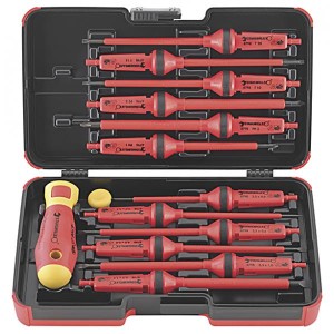 Zestaw wkrętaków z wymiennym grotem 14-elementowy izolowane 1000V VDE Stahlwille 96469511