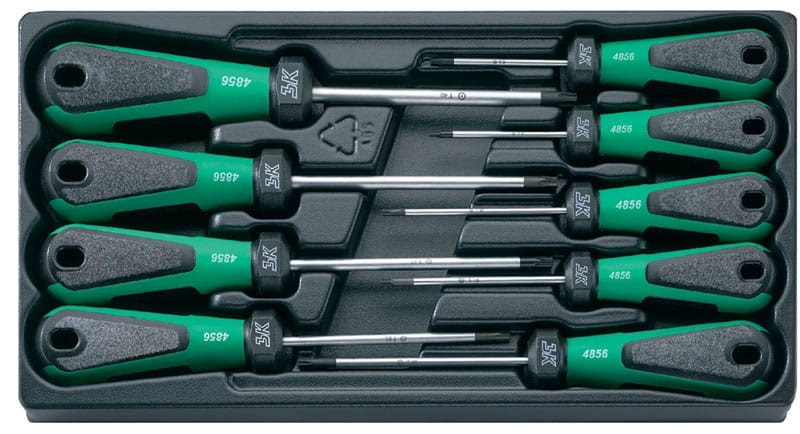 Zestaw wkrętaków 3K DRALL Torx z otworem T10-T40,9-Częściowy Stahlwille 96489910