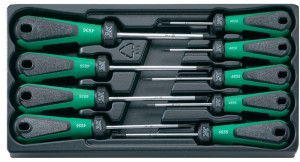 Zestaw wkrętaków 3K DRALL Torx z otworem T10-T40,9-Częściowy Stahlwille 96489910