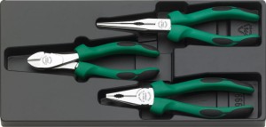 Zestaw szczypiec 3-Częściowy w plastikowym wkładzie; chrom./osł.wzm Stahlwille 96650005