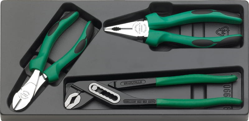 Zestaw szczypiec 3-Częściowy w plastikowym wkładzie; chrom./osł.wzm Stahlwille 96650006
