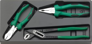 Zestaw szczypiec 3-Częściowy w plastikowym wkładzie; chrom./osł.wzm Stahlwille 96650006