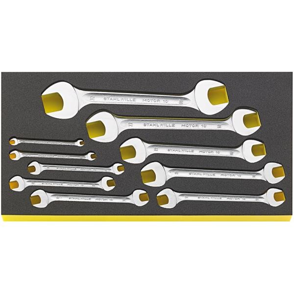 Zestaw TCS kluczy płaskich 6-32mm do Skrzyni Nr 13217 10-el. Stahlwille 96830120