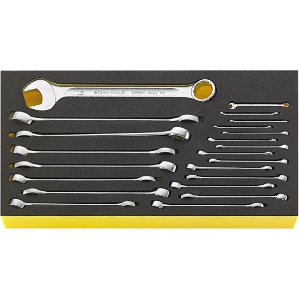 Zestaw TCS kluczy płasko-oczkowych 3/16"-1.1/16" do Skrzyni Nr 13217 22-el Stahlwille 96830125