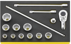 Zestaw TCS 3/3 narzędzi 3/4" grzechotka+nasadki+akcesoria 17-Częściowy Stahlwille 96830221