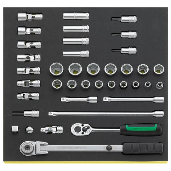 Zestaw TCS 2/3 narzędzi 3/8" grzechotki+nasadki+akcesoria 38-Częściowy Stahlwille 96830602