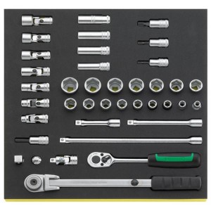 Zestaw TCS 2/3 narzędzi 3/8" grzechotki+nasadki+akcesoria 38-Częściowy Stahlwille 96830602