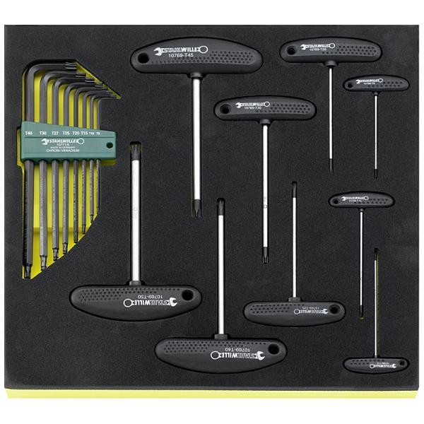 Zestaw TCS 2/3 kluczy imbusowych i Torx 17-Częściowy Stahlwille 96832099
