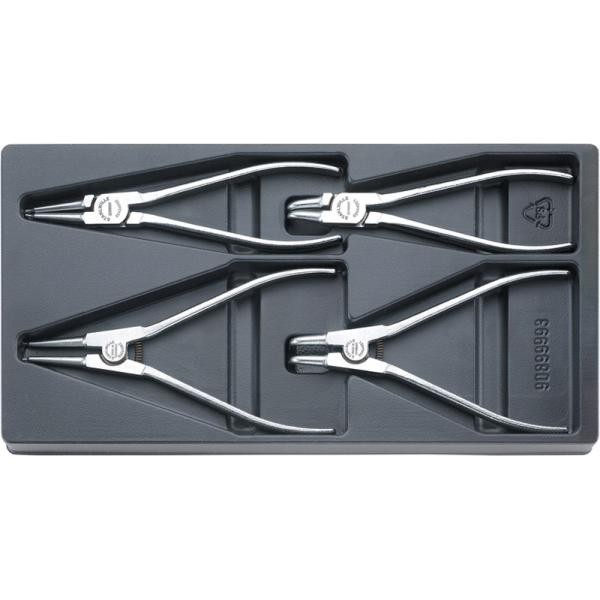 Zestaw ABS 1/3 szczypiec do Pierścieni Segera 19-60mm 4-Częściowy Stahlwille 96838122