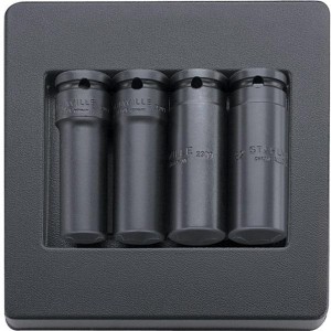 Zestaw ABS 1/6 nasadek długich 1/2" Impact 17-22mm 4-Częściowy ze zredukowany przekrojem Stahlwille 96838162