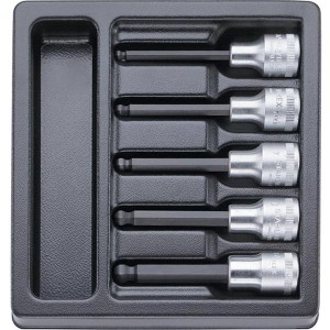 Zestaw ABS 1/6 nasadek Inhex dł. z końc.kulistą 5-10mm 5-Częściowy Stahlwille 96838165