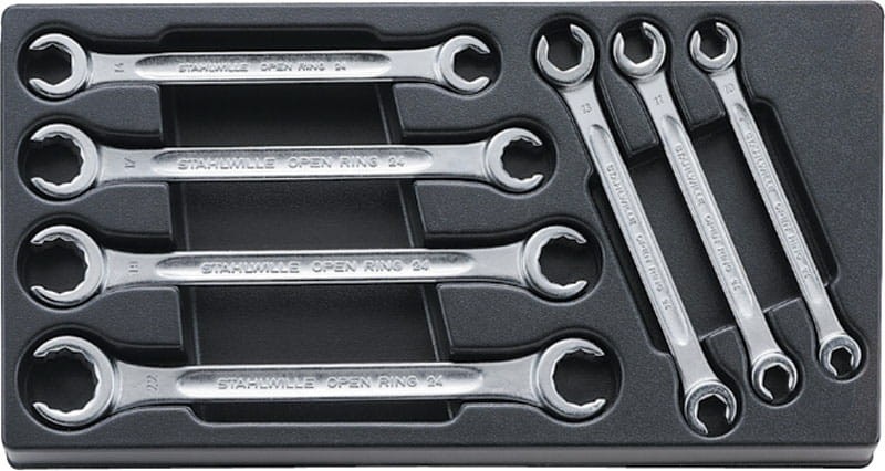 Zestaw ABS 1/3 kluczy oczk.otwartych 8-22mm 7-Częściowy Stahlwille 96838171
