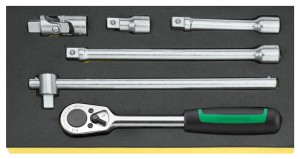 Zestaw TCS 1/3 narzędzi 1/2" grzechotka+akcesoria 6-Częściowy Stahlwille 96838175