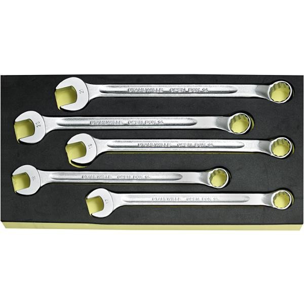 Zestaw TCS 1/3 kluczy pł.-oczk.długich 17-21mm 5-Częściowy Stahlwille 96838188