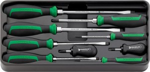 Zestaw ABS 1/3 wkrętaków płaskich i krzyżowych 9-Częściowy Stahlwille 96838234