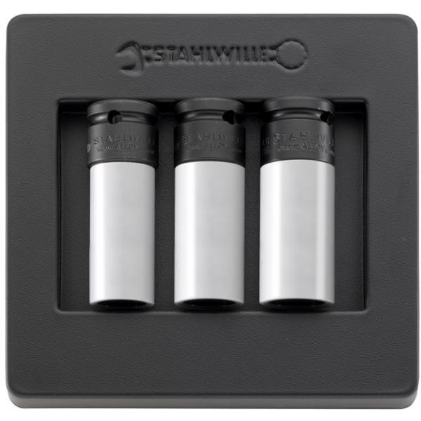 Zestaw ABS 1/6 nasadek udarowych długich do alufelg 3-Częściowy Stahlwille 96838260