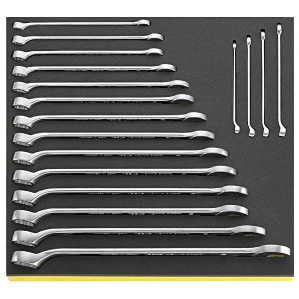 Zestaw TCS kluczy płasko-oczkowych wydłużonych 6-24mm 18-elementowy Stahlwille 96838750