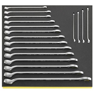 Zestaw TCS kluczy płasko-oczkowych wydłużonych 6-24mm 18-elementowy Stahlwille 96838750