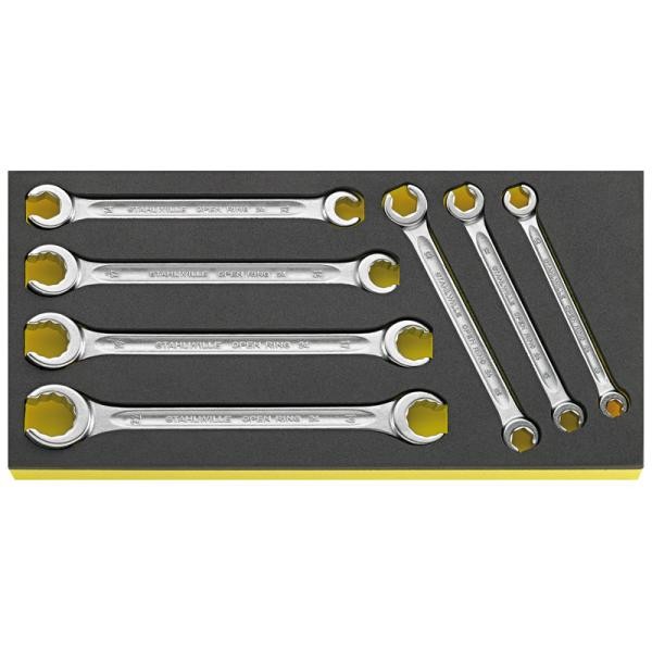 Zestaw TCS 1/3 kluczy oczkowych otwartych 8-22mm 7-el. Stahlwille 96838758