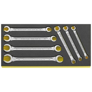 Zestaw TCS 1/3 kluczy oczkowych otwartych 8-22mm 7-el. Stahlwille 96838758