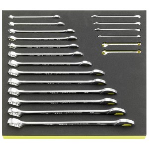 Zestaw TCS 2/3 kluczy płasko-oczkowych 3/16"-1" 19-Częściowy Stahlwille 96838778