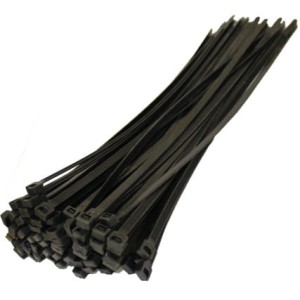 BLACK CABLE TIES 4.8mmASSORTED (PK-500) Edison EDI5153130K EDI-515-3130K