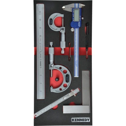 7PCS ENGINEERS MEASUREING SETWITH FOAM T0691 Kennedy KEN5950015K KEN-595-0015K