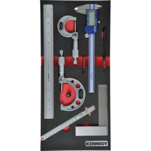 7PCS ENGINEERS MEASUREING SETWITH FOAM T0691 Kennedy KEN5950015K KEN-595-0015K
