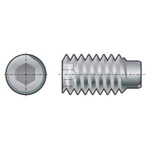 M4x20 wkręt dociskowy DOG POINT (GR-45H) (14.9) Qualfast QFT6023161R QFT-602-3161R