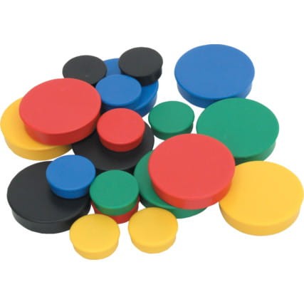 20mm WHITEBOARD MAGNETS GREEN (PK-10) Offis OFI8360570K OFI-836-0570K