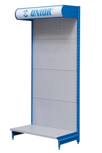 Perforowana tablica ekspozycyjna z dzielonymi nogami z oświetleniem Unior (626607) 995DNL