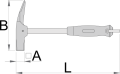 Młotek ciesielski z magnesem 550 Unior (626164) 805A-H