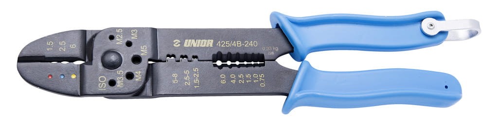 Szczypce do zaciskania końcówek kablowych 240 Unior (626110) 425/4B-H