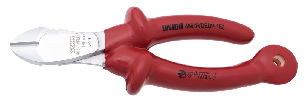 Wzmocnione szczypce tnące boczne w izolowane 180 Unior (626964) 466/1VDEDP-H