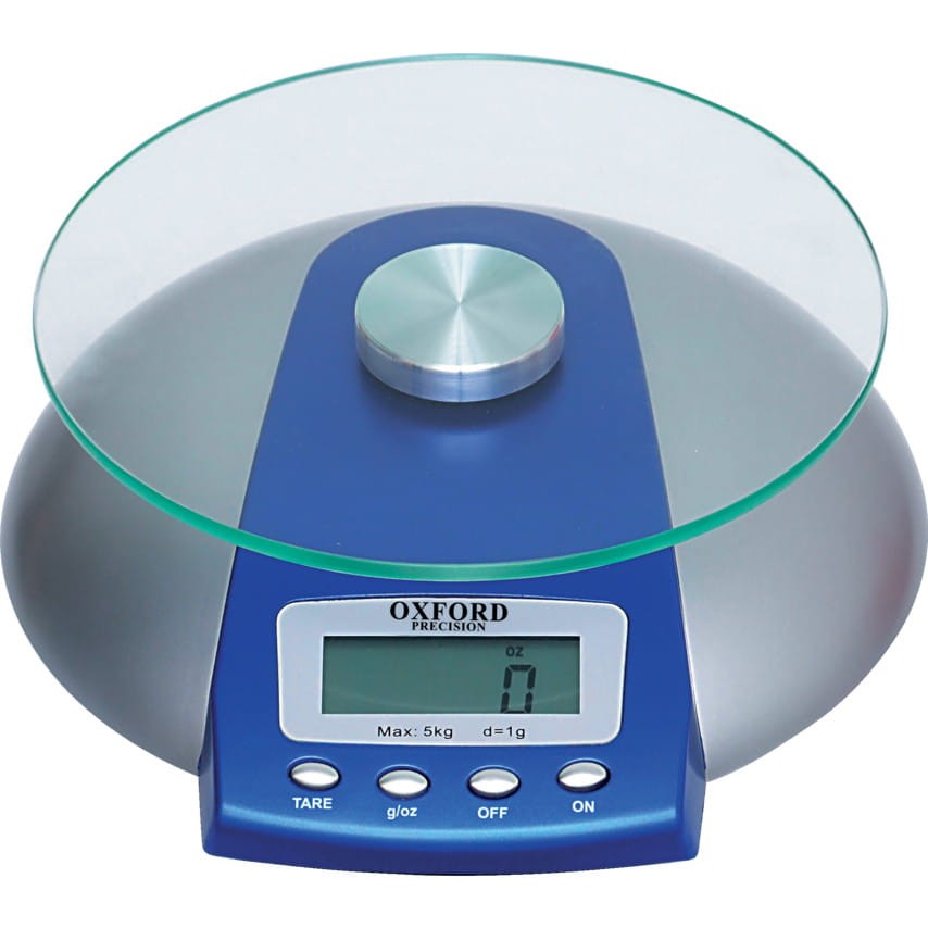 Cyfrowa waga platformowa ze szklanym blatem 5kg Oxford Precision OXD8442840K