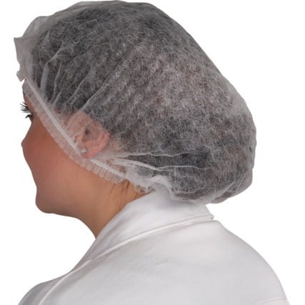 Czepek jednorazowy biały 21" 100szt. Sitesafe SSF9625500W