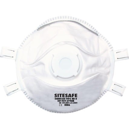 Jednorodna maska do ochrony dróg oddechowych z zaworem Sitesafe SSF9592790M