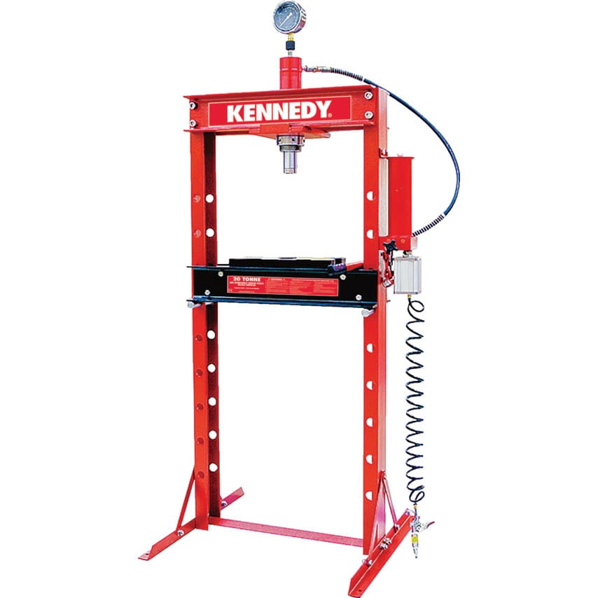 AIR/HYD FLOOR STANDING WORKSHOPPRESS 20- TONNE 2018 Version Kennedy KEN5039480K KEN-503-9480K