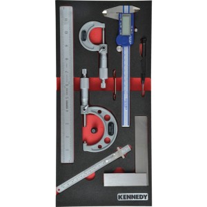 7PCS ENGINEERS MEASUREING SETWITH FOAM M1832 Kennedy KEN5950010K KEN-595-0010K