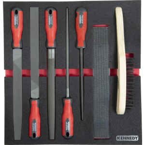 7PCS FILE SET WITH FOAM M1832 Kennedy KEN5950030K KEN-595-0030K