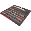 7PCS FILE SET WITH FOAM T0691 Kennedy KEN5950035K KEN-595-0035K