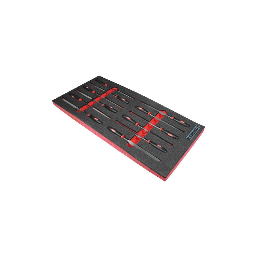 Zestaw pilników w piance 12szt. FILE SET WITH FOAM T0691 Kennedy KEN5950045K KEN-595-0045K