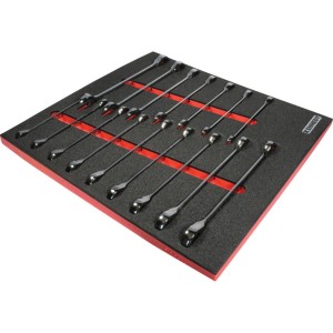 16PCS RATCHETING COMBINATION SETWITH FOAM T0691 Kennedy KEN5950125K KEN-595-0125K