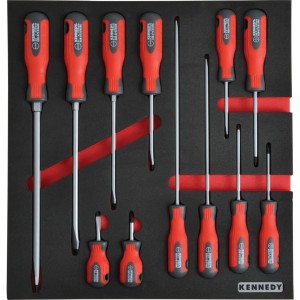 Zewstaw wkrętaków w piance 12szt. PRO-TORQ SCREWDRIVER SETWITH FOAM M1832 Kennedy KEN5950160K KEN-595-0160K