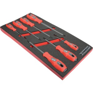 7PCE VDE DUAL GRIP SCREWDRIVERSET WITH FOAM T0691 Kennedy KEN5950175K KEN-595-0175K