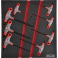 8PCS 2.0-10.0mm T-HANDLED HEXBALL DRIVER SET WITH FOAM M1832 Kennedy KEN5950190K KEN-595-0190K