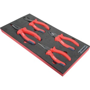 4PCS VDE PLIER SET WITH FOAM T0691 Kennedy KEN5950285K KEN-595-0285K